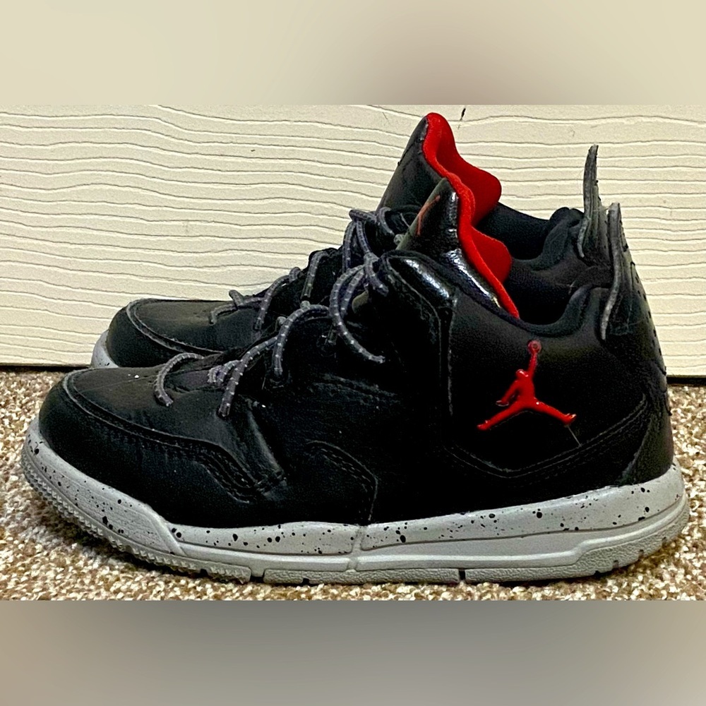 Nike Kids Jordan Courtside 23 PS AQ7734-023 Black Gray Basketball Shoes Size 12C